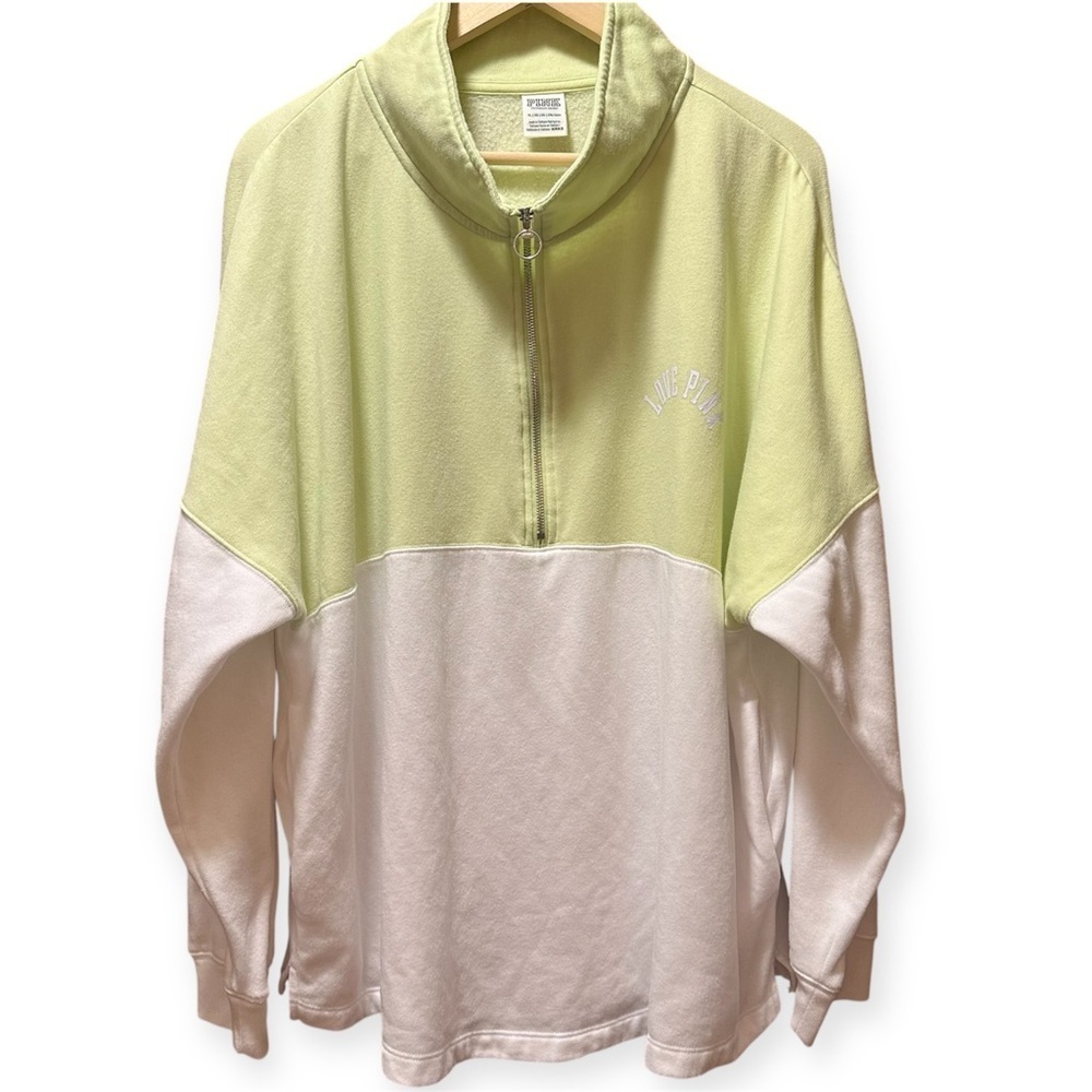 EUC PINK Victoria's Secret Light Green Pullover